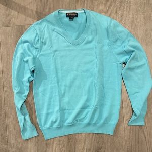 Brooks Brothers Supima Cotton V-Neck Sweater - Men’s Size S